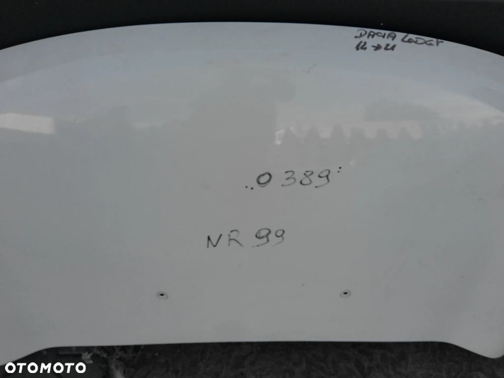 DACIA LODGY DOKKER  NR 99 MASKA BIALA O389 LADNA MALE SLADY UZYTKOWANIA INNE CZESCI PAS ZAWIASY - 3