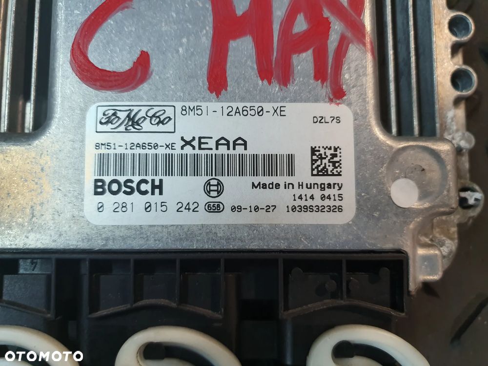 KOMPUTER SILNIKA FORD S-MAX 1.6 TDCI 8M51-12A650-XE 0281015242 C -MAX + WTYCZKI INSTALACJA - 2