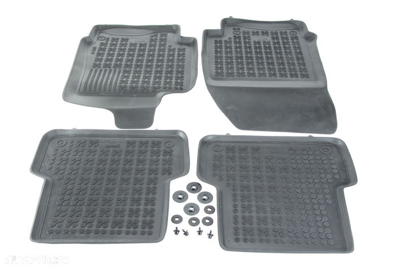 Set covorase auto din cauciuc Renault Scenic si Grand Scenic 2 (JM), 2003-2009, Scenic si Grand Scenic (JZ) 2009-2016 presuri tip tavita marca Rezaw Plast, 3 buc, elastomer - 1