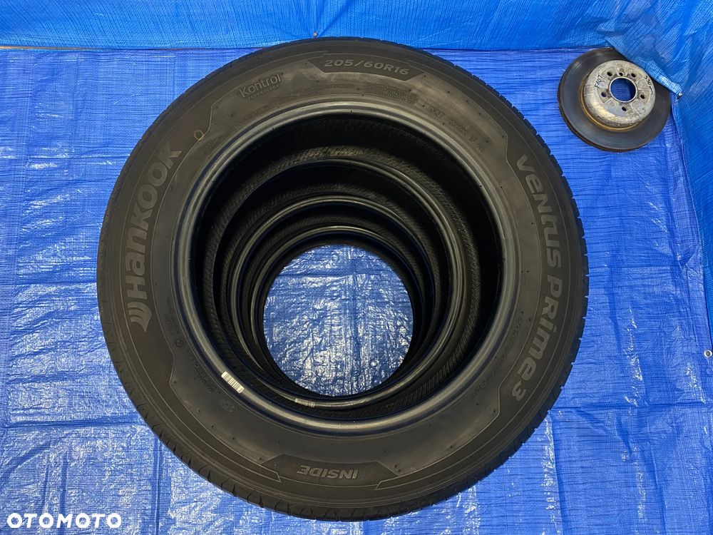 OPONA 16 OPONY LETNIE LATO KOMPLET OPON 4SZT HANKOOK VENTUS PRIME 3  205/60R16 92V BIEŻNIK 6,8mm - 9