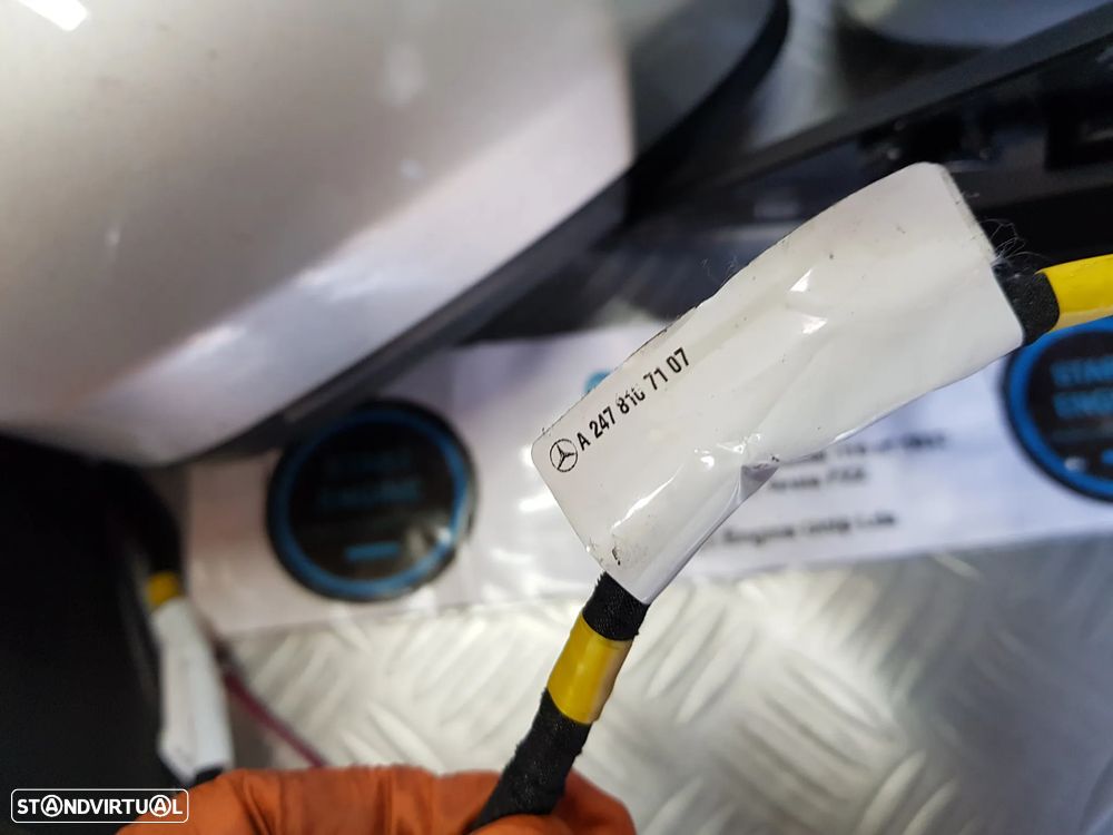 Espelho Retrovisor direito Mercedes Classe B W247 2019-2023 com aviso de ultrapassagem - 5