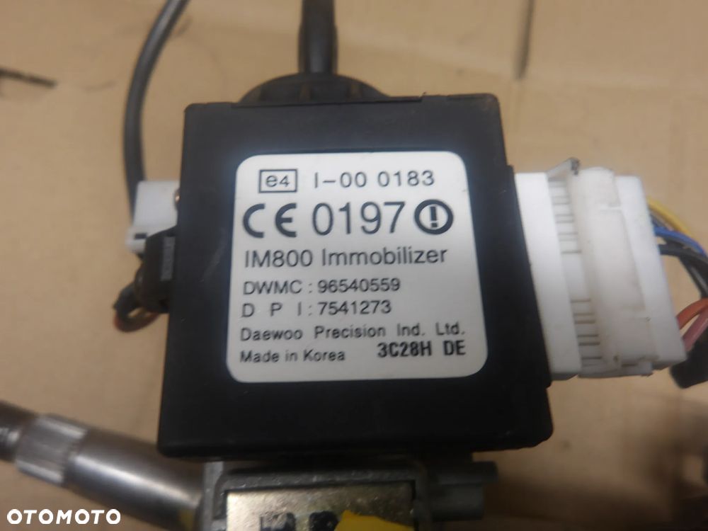 DAEWOO KALOS 1.4B KOLUMNA KIEROWNICZA STACYJKA  KLUCZYK 96540559 - 7