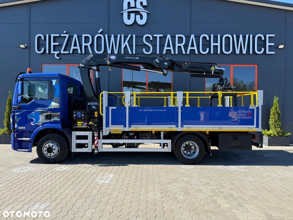MAN TGM 15.250 skrzynia z żurawiem // E6 // Klimatyzacja / HMF 1420 K1 HDS dzwig kran crane budowlanka - 3