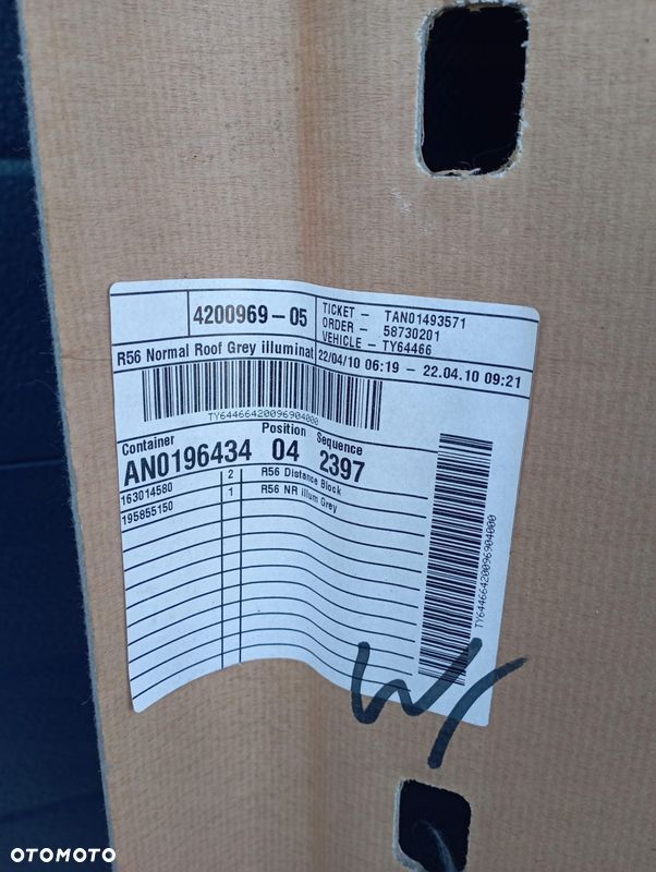 MINI COOPER R56 PODSUFITKA 4200969 - 4