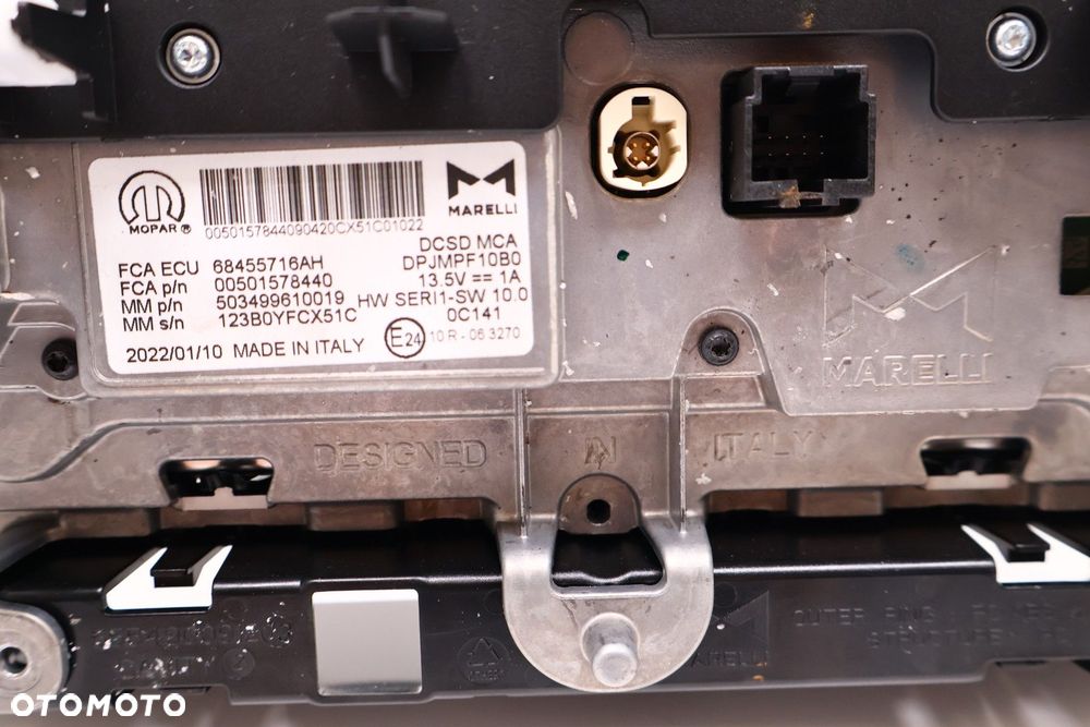 JEEP COMPASS II LIFT WYŚWIETLACZ EKRAN NAWIGACJA 68455716AH - 6