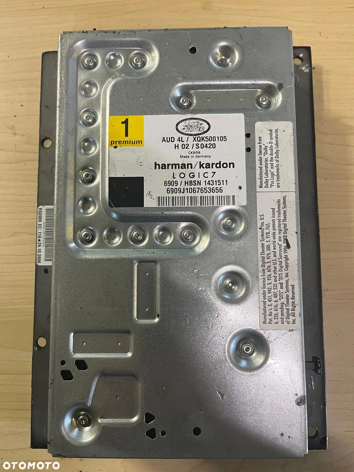 Wzmacniacz XQK500105 HARMAN/KARDON LOGIC7 Range Rover Sport L320 / Land Rover Discovery 3 III L319 - 1