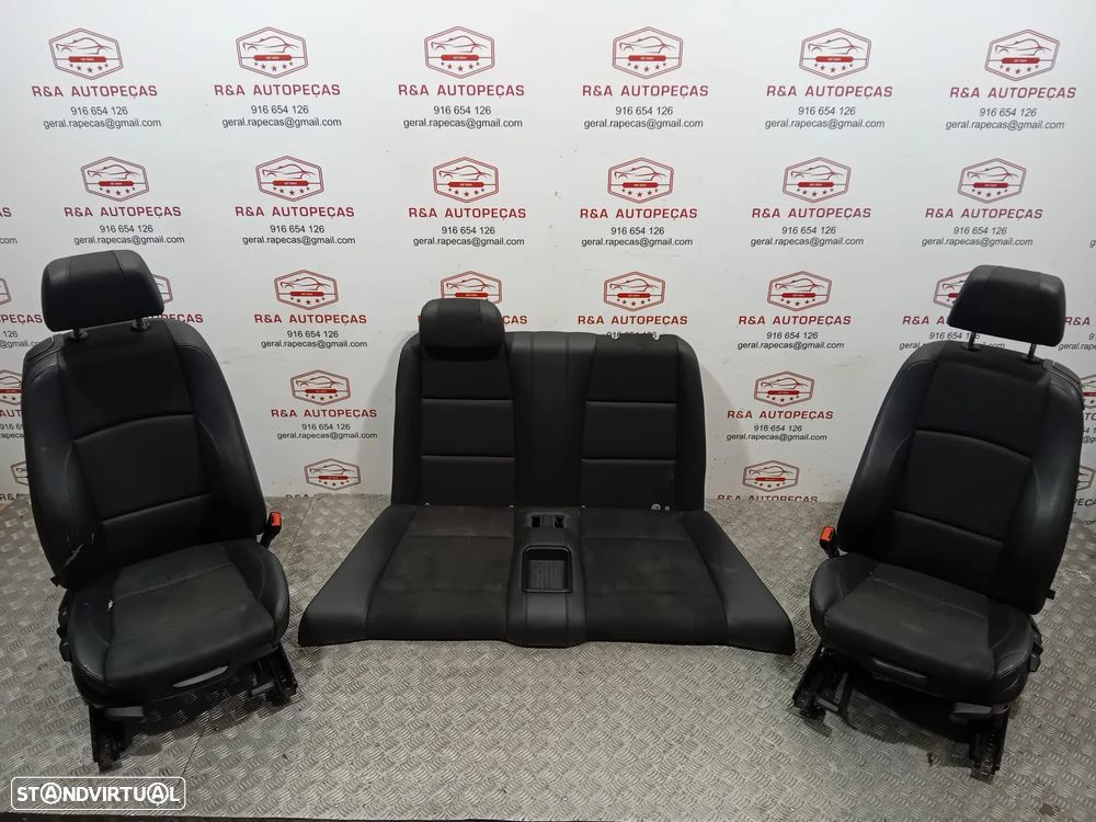 Conjunto de Bancos BMW Serie 1 Cabriolet E88 Pack M Pele e Tecido - 1