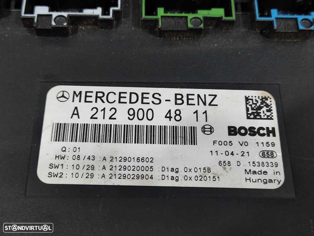 Caixa De Fusiveis Original Mercedes Benz Classe E W212 Classe C W204 A2129004811 - 8