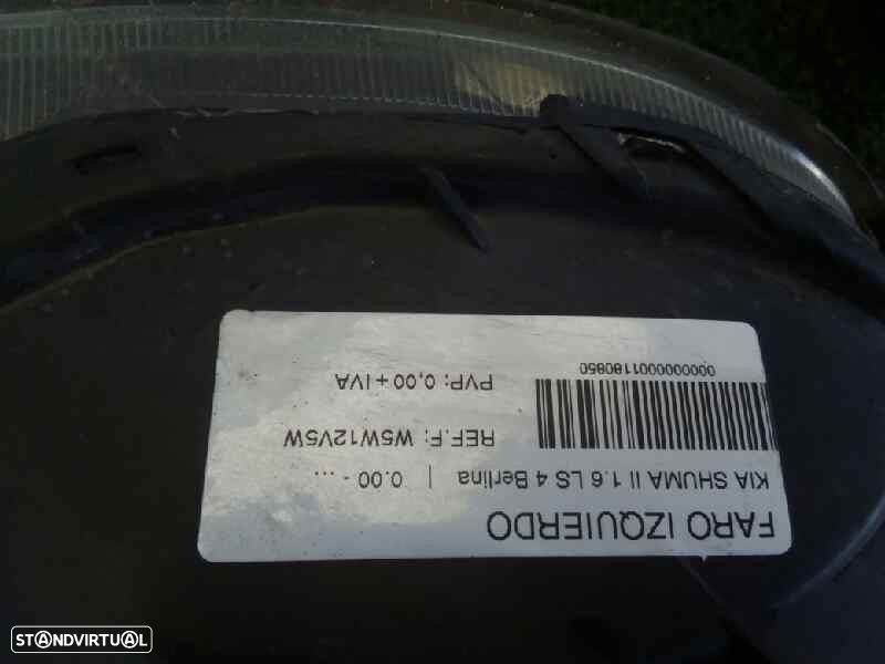 FAROL ESQUERDO KIA SHUMA II SEDAN 2000 - 1