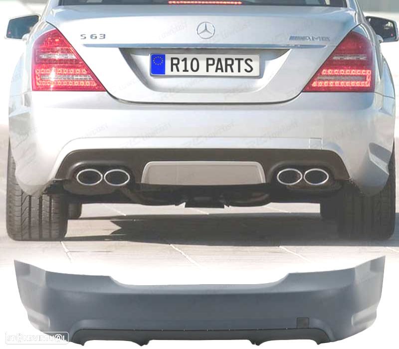 PARA-CHOQUES TRASEIRO MERCEDES CLASE S W221 05-11 LOOK AMG S65 - 1