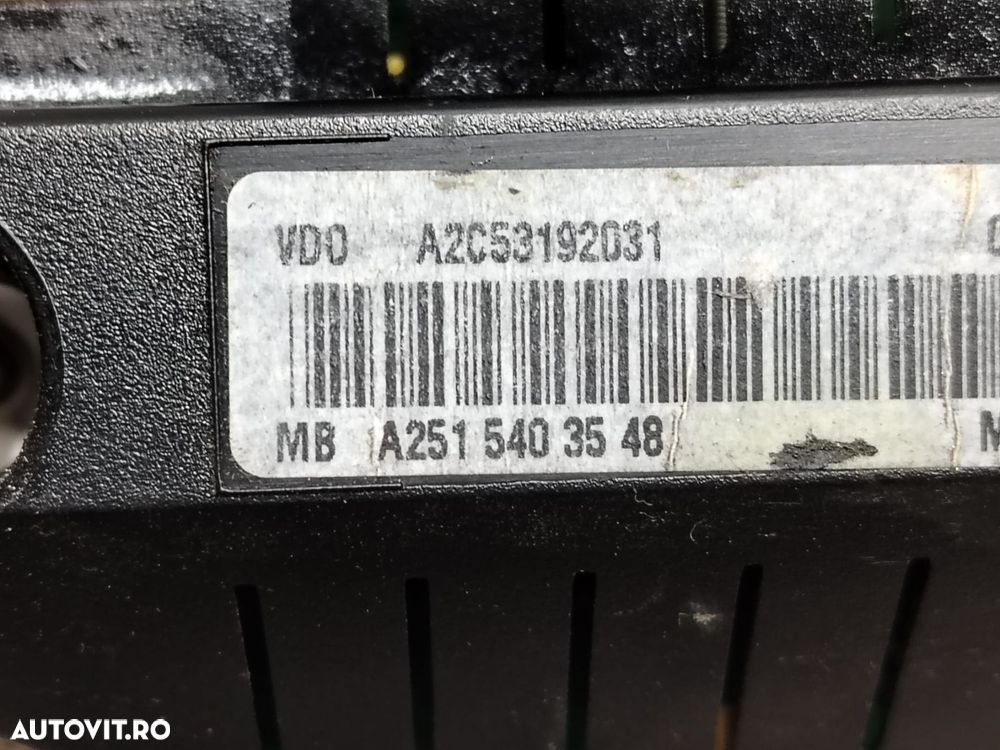 Ceasuri de bord A2515403548 Mercedes-Benz R-Class W251 [2005 - 2010] - 3