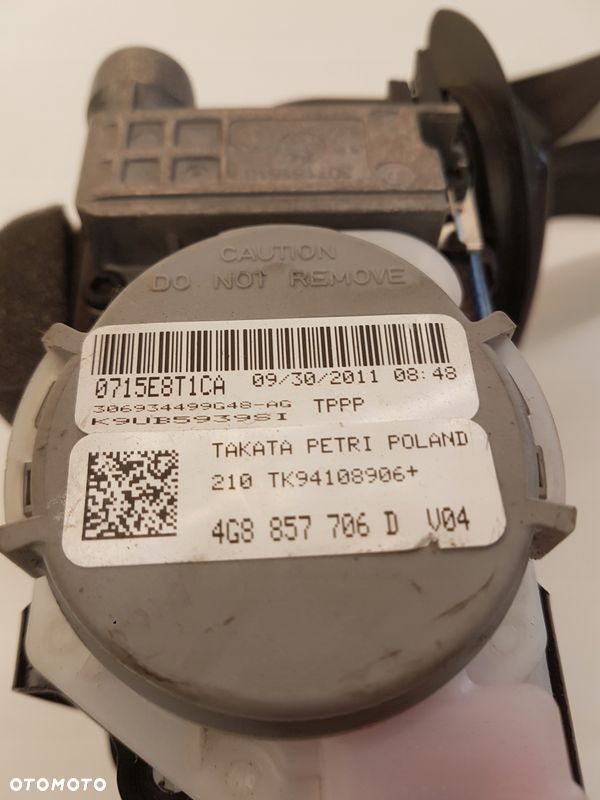 PAS BEZPIECZEŃSTWA PRAWY P AUDI A6 C7 4G8857706D - 3