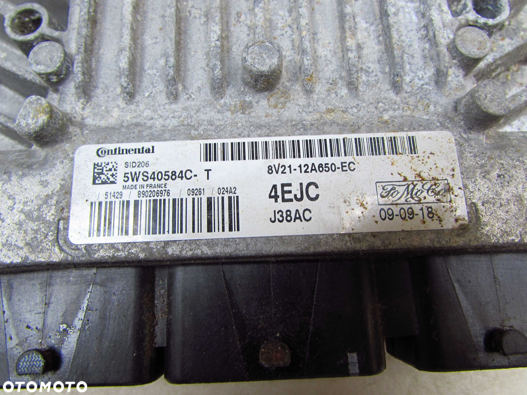 FORD FIESTA FUSION 1.4 TDCI KOMPUTER STEROWNIK 5WS40584C-T 8V21-12A650-EC - 5