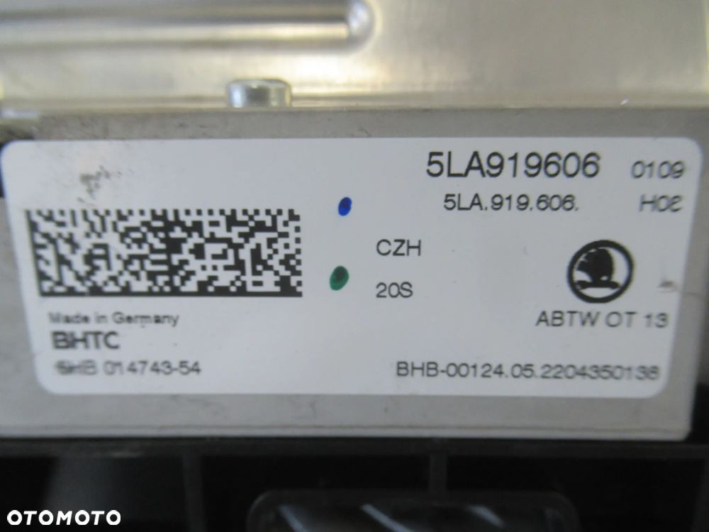WYŚWIETLACZ RADIO NAVIGACJA SKODA ENYAQ 5LA919606 - 20