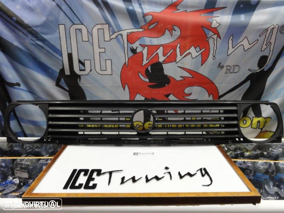 Grelha frontal VW Golf 2 / II com simbolo C/ 2anos de Garantia (material novo) - 1