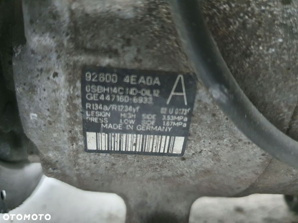 SPRĘŻARKA KLIMATYZACJI Renault Kadjar 1.5 DCI _ pompa 926004EA0A - 2