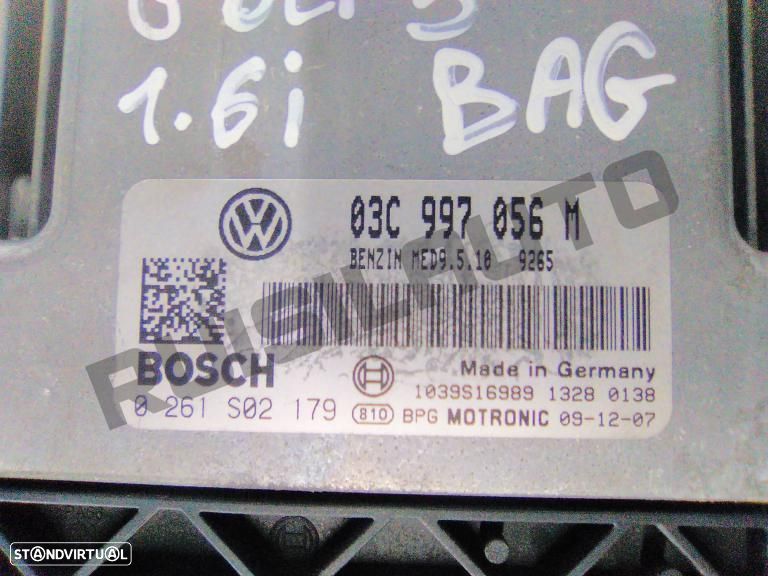 Centralina Do Motor 0261s02179 Vw Golf V (1k) [2003_2009] 1.6 - 2