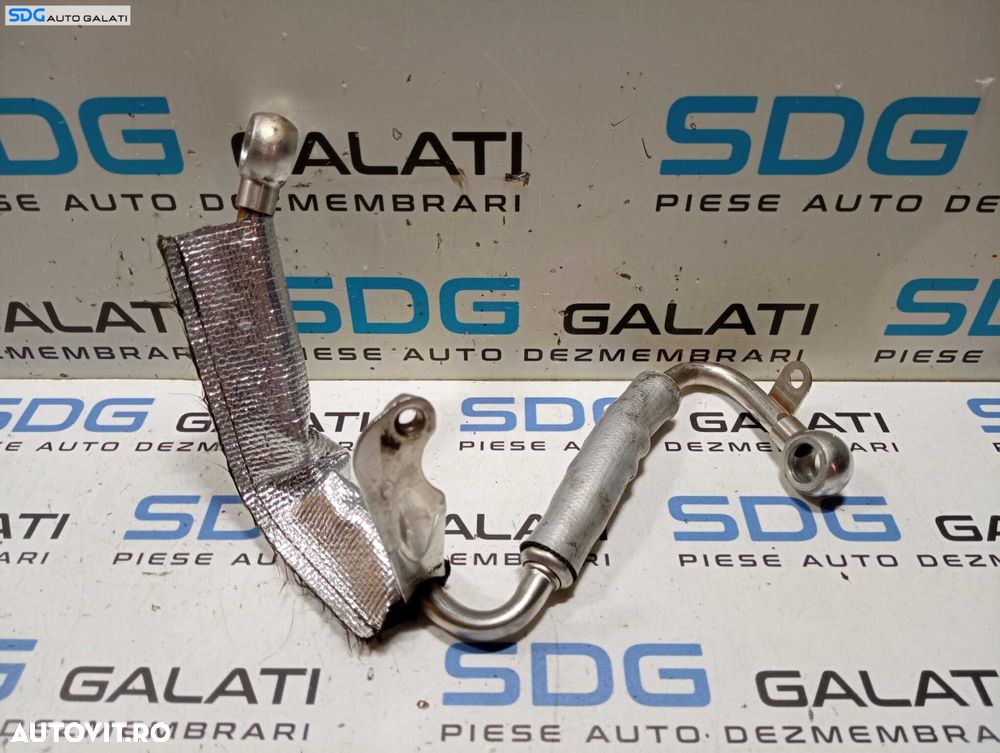 Furtun Conducta Retur Apa Racire Turbo Turbina Turbosuflanta Audi Q5 8R 2.0 TFSI 2008 - 2017 Cod 06H121497B [M5644] - 1