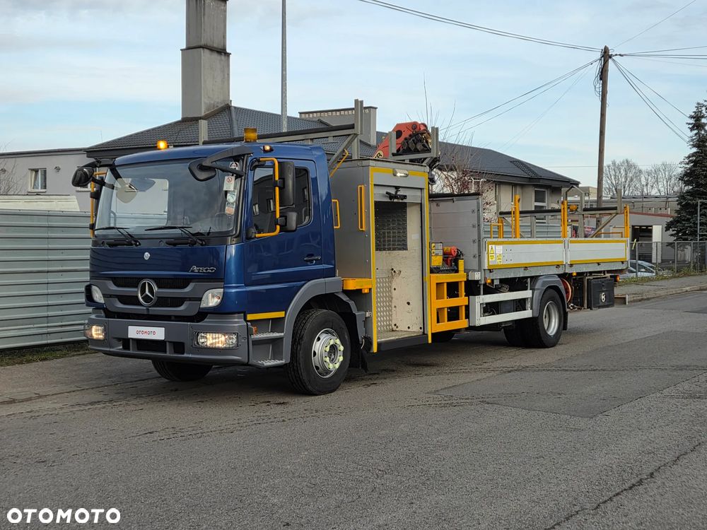 Mercedes-Benz ATEGO 1624 // PALFINGER PK12001 PILOT RADIOWY // 3 WYSUWY // HDS ŻURAW DŹWIG // 131.000km EURO 5 // MOŻLIWA ZMIANA ZABUDOWY - PRZEBUDOWA - 13