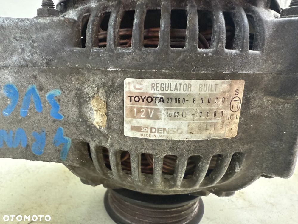 Alternator Toyota 4-RUNNER 3V6 - 27060-65020 - ORYGINALNE - 2