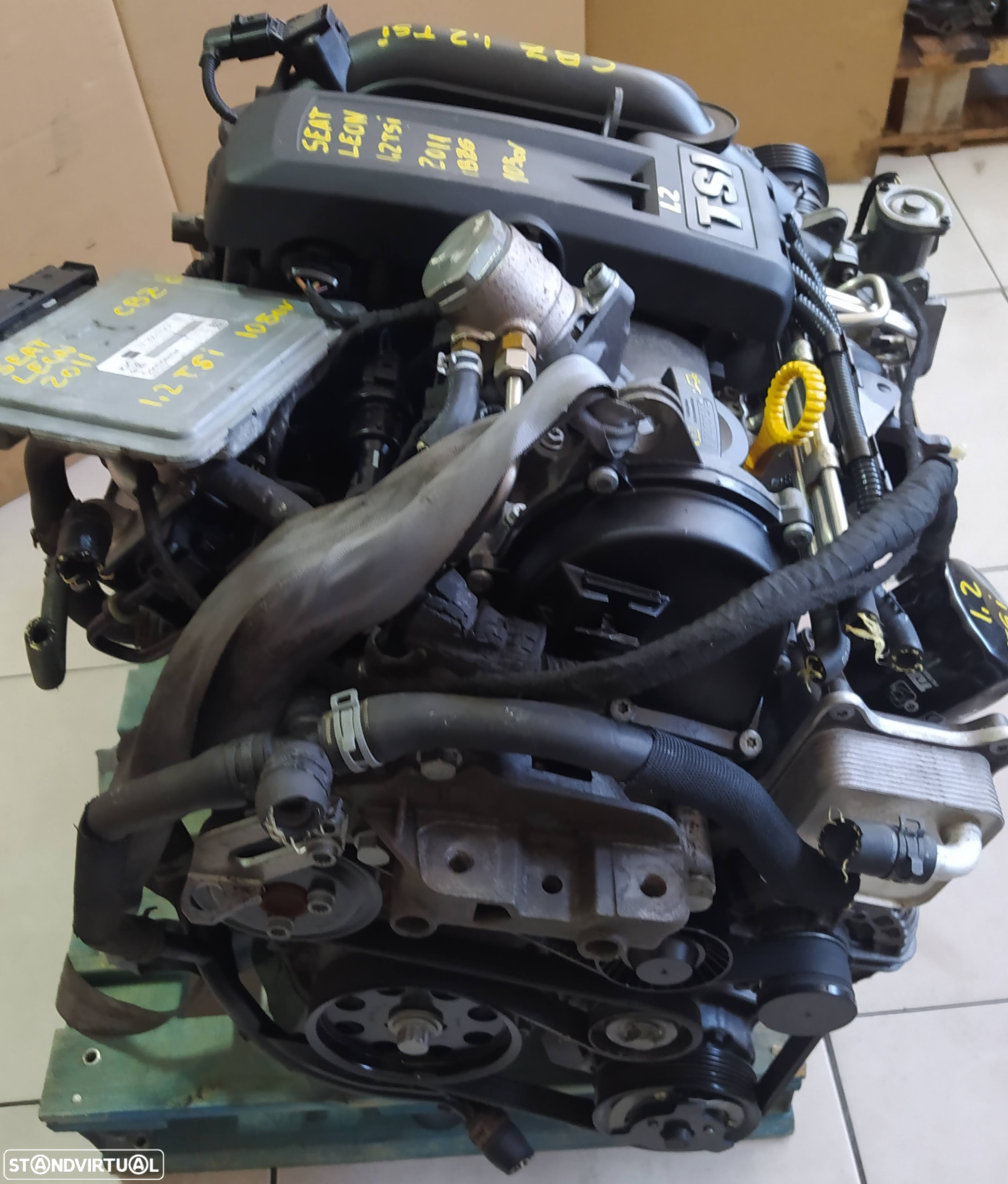 Motor seat leon 1.2TSI 105cv CBZ gasolina caixa 6 velocidades LNY - 4