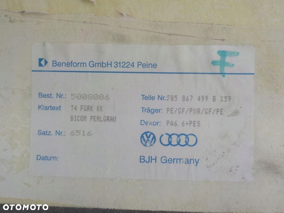 VW T4 MULTIVAN CARAVELLE PODSUFITKA KOMPLET KRÓTKI - 5