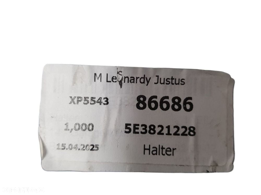 NOWY ORYGINALNY WSPORNIK MOCOWANIE UCHWYT BŁOTNIKA PRAWY PRZÓD SKODA OCTAVIA IV 4 20-25 5E3821228 5E - 5