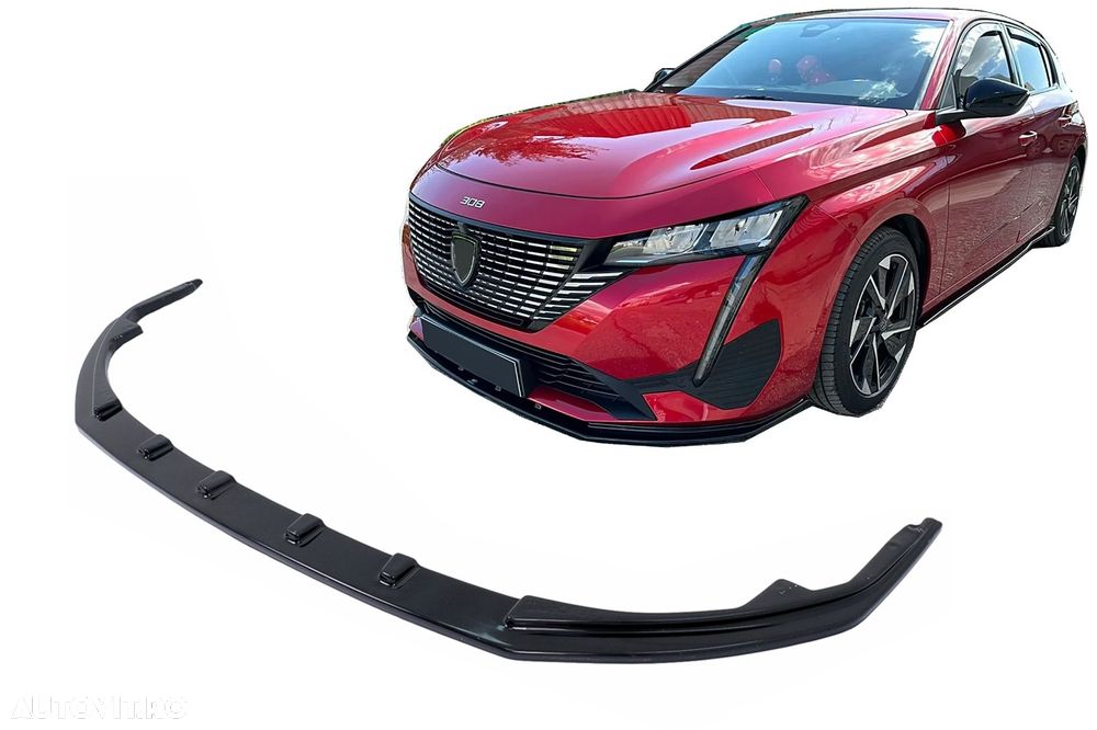 Prelungire Bara Fata compatibil cu Peugeot 308 Mk3 (2021+) Negru Lucio - 1