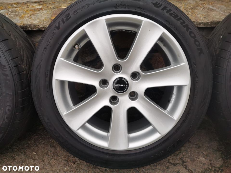 Felgi Aluminiowe 17' BORBET 46787 CN 5X120 ET 35 OPONY HANKOOK VENTUS V12 EVO 225/50ZR17 - 5