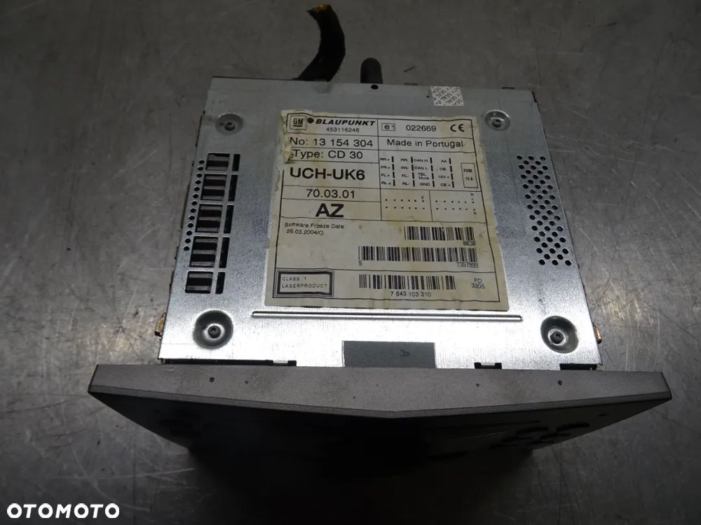 OPEL ASTRA III H KOMBI 2.0T RADIO RADIOODTWARZACZ  CD 13154304 - 3