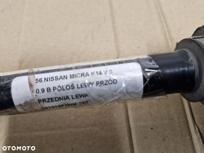 NISSAN MICRA K14 V 5 0.9 B PÓŁOŚ LEWY PRZÓD PRZEDNIA LEWA 391015FN0B - 4