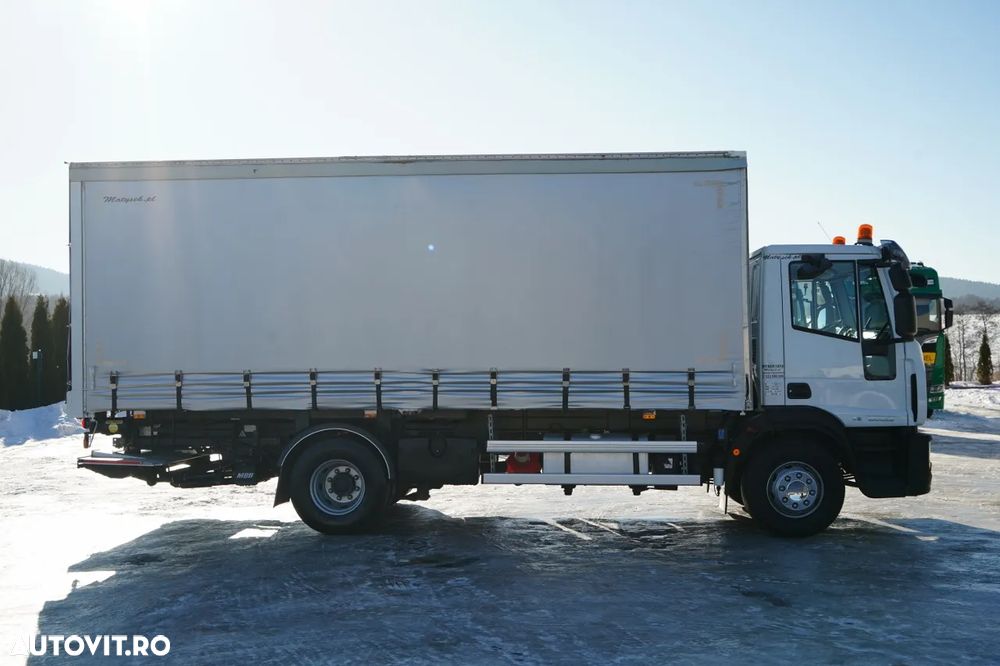 MAN EUROCARGO 160E25 E6 / CORTINĂ - 6 m / HAYON LATERAL / HAYON HIDRAULIC / AUTOMAT / - 6