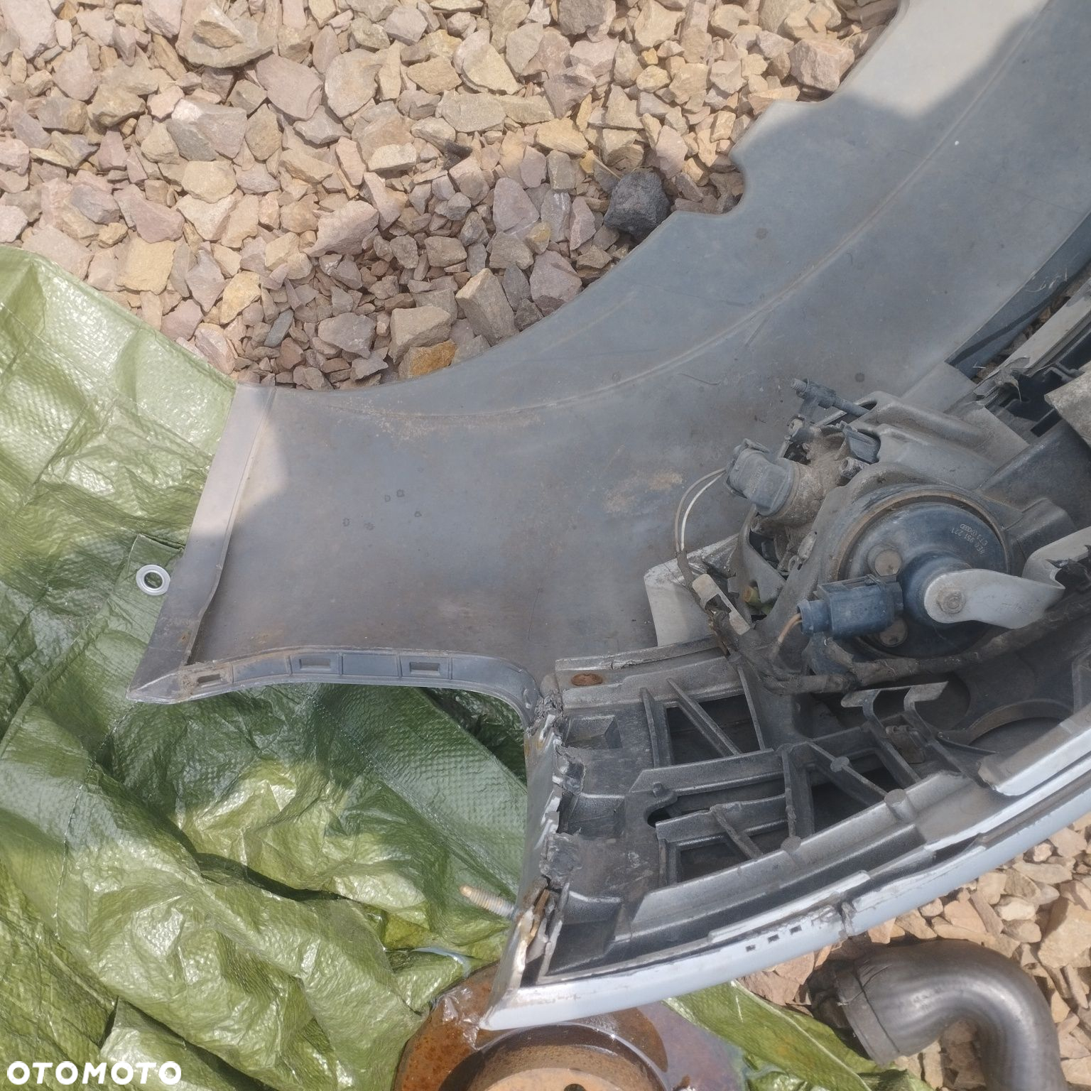 Audi a4 b6 zderzak przód kompletny ly7w kratki halogeny - 5