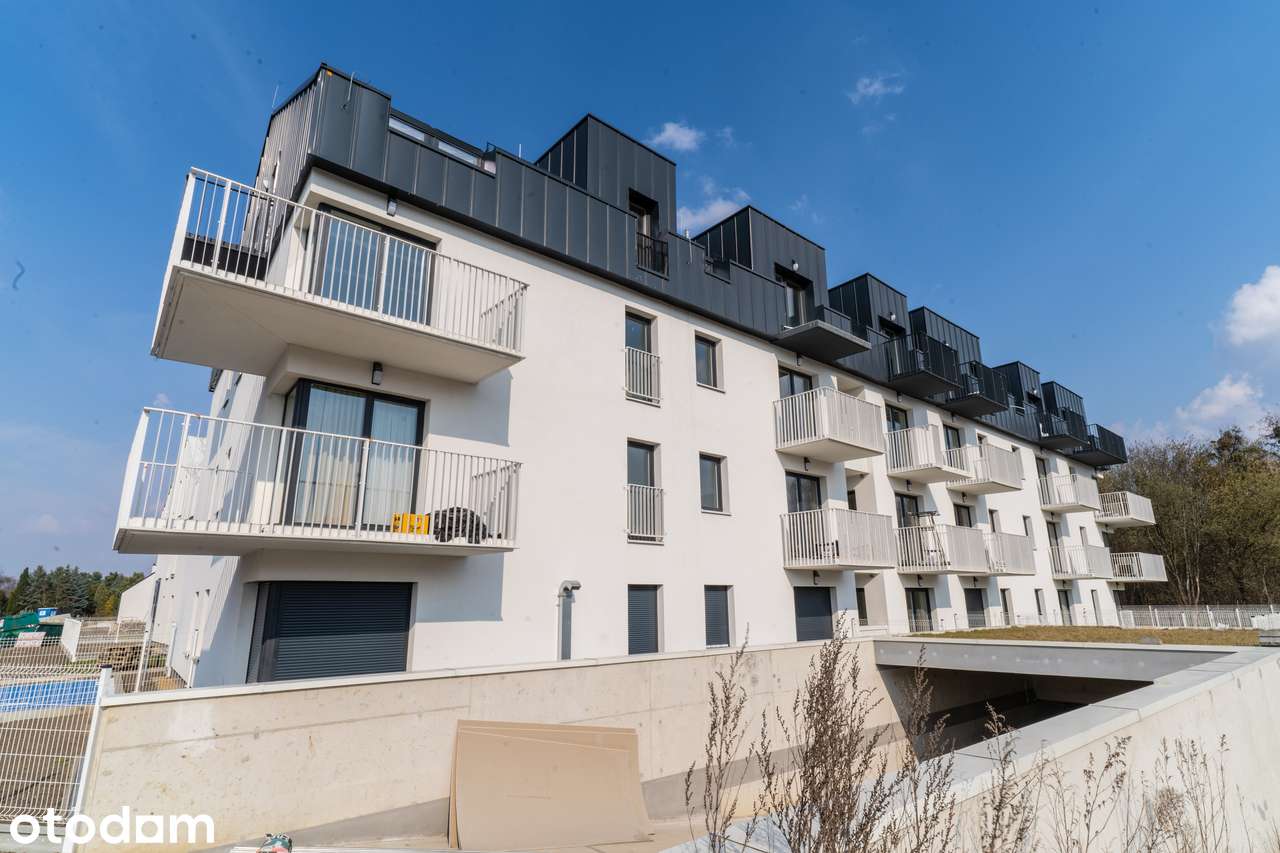 Dwupak inwestycyjny – 2 kawalerki z ogrodami | 47,87 m² | Garaż | Nowe