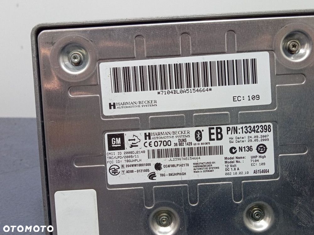 OPEL INSIGNIA A MODUŁ BLUETOOTH 13342398 - 3
