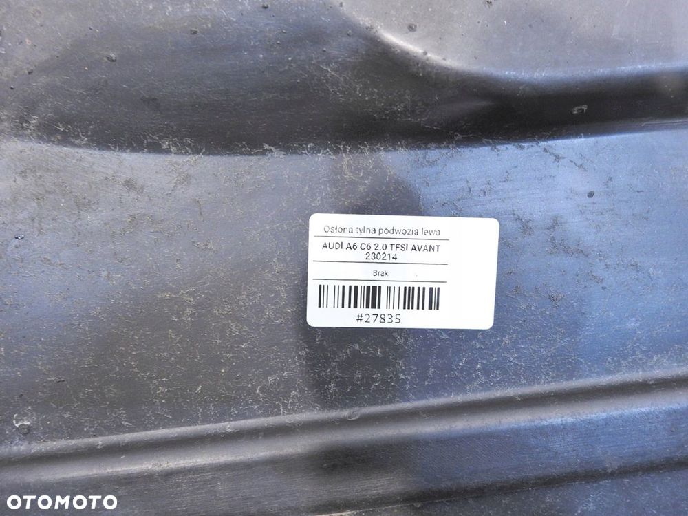 OSŁONA PODWOZIA LEWY TYŁ AUDI A6 C6 AVANT - 4