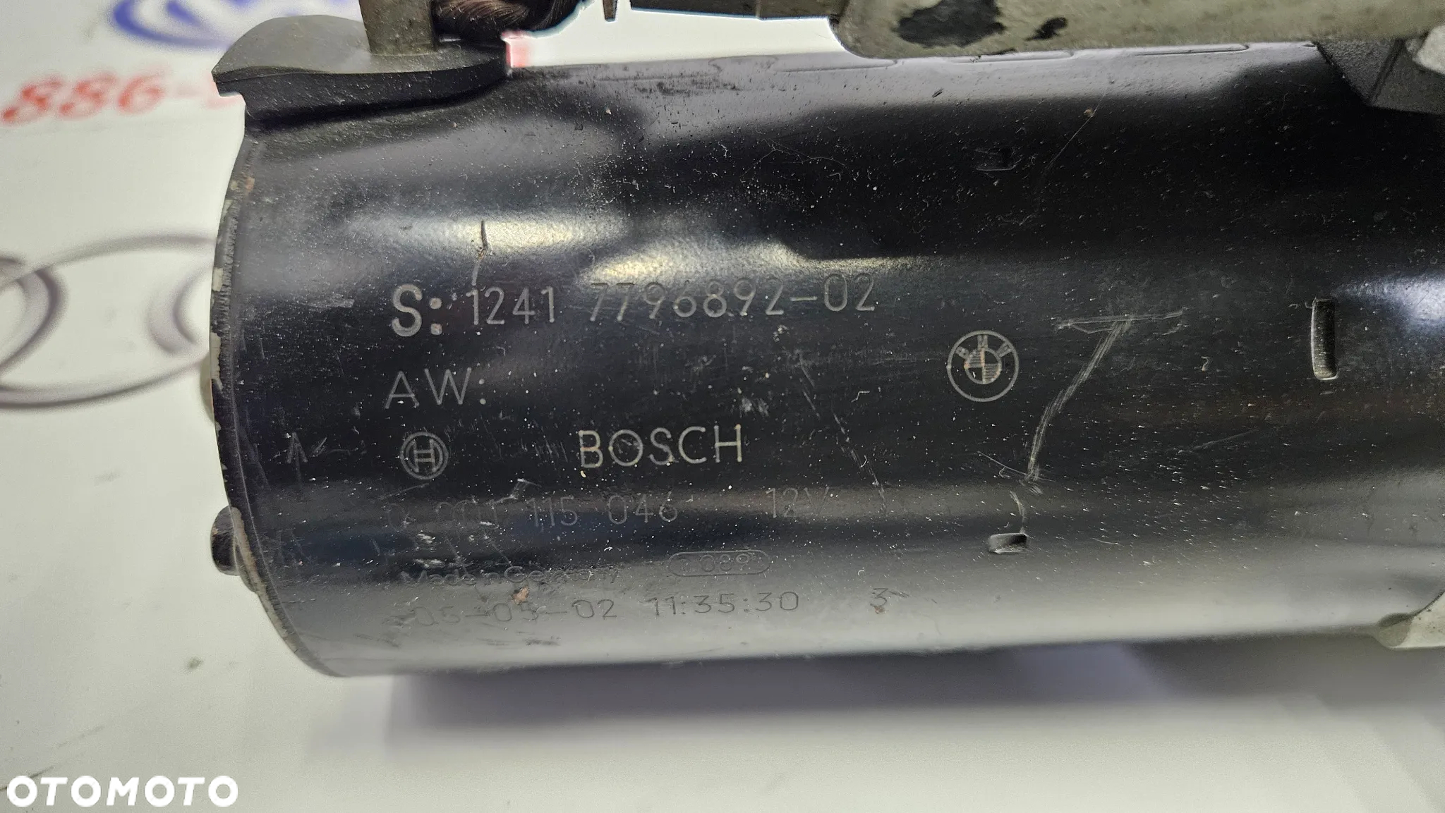 BMW X5 E70 X6 E71 3.0D 3.5D  Rozrusznik 7796892  BOSCH 0001115046 - 4