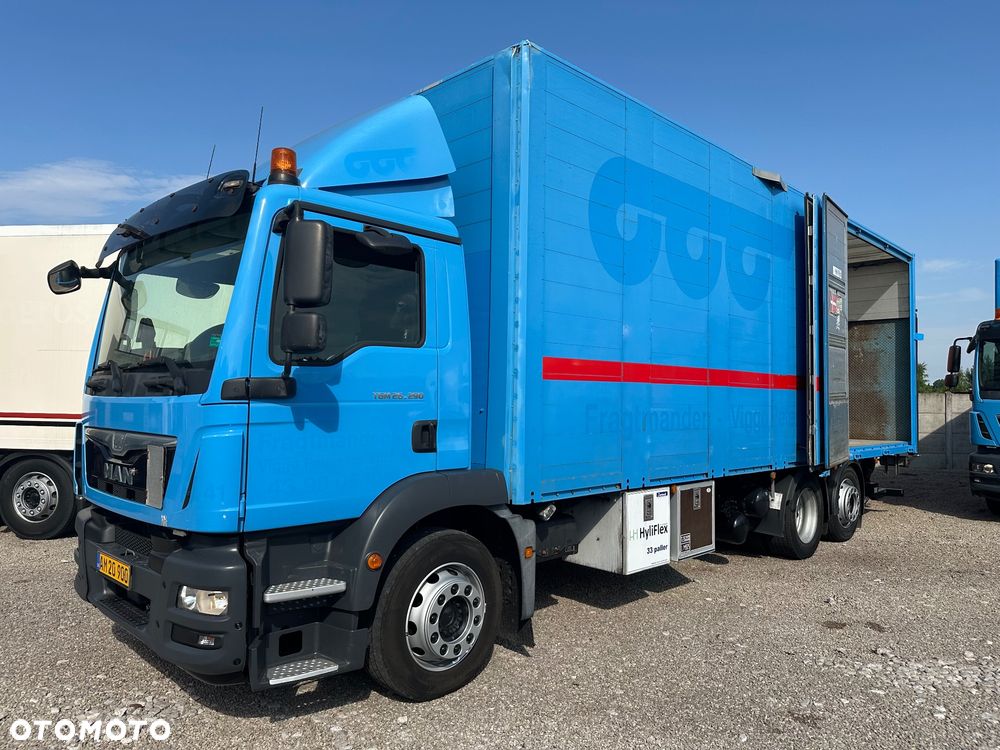 MAN TGM 26.290  KONTENER 33 PALETY  ORG. 275 TYS KM -dl 8.50m - 4
