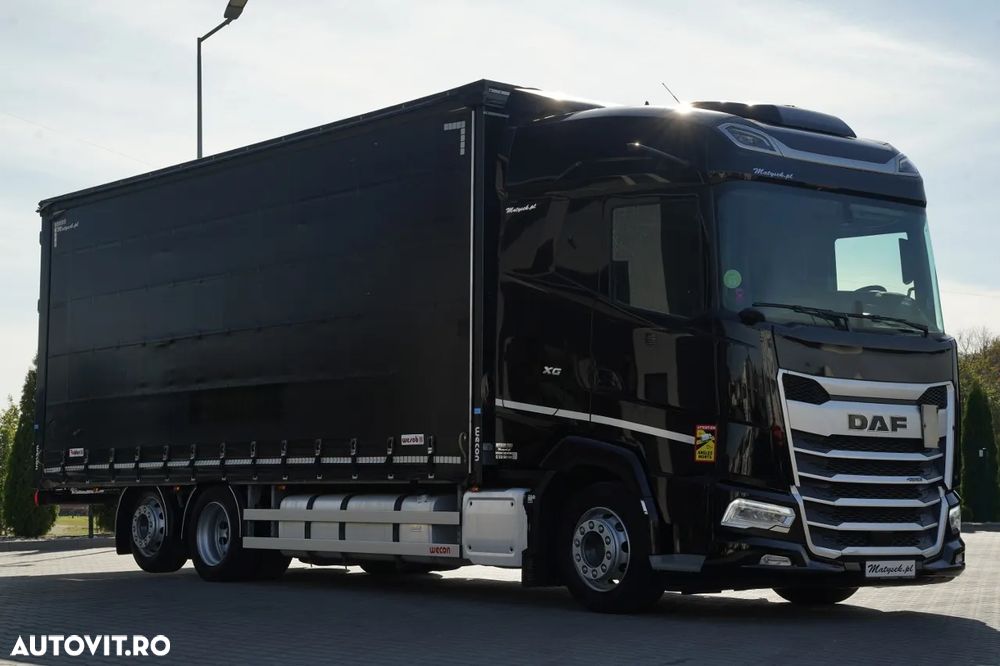 DAF XG 480 / PRELATĂ CULISANTĂ - 7,7 M / 6X2 /  I-PARK COOL / AXĂ RIDICABILĂ / PLAFON RIDICABIL / EURO 6 - 8