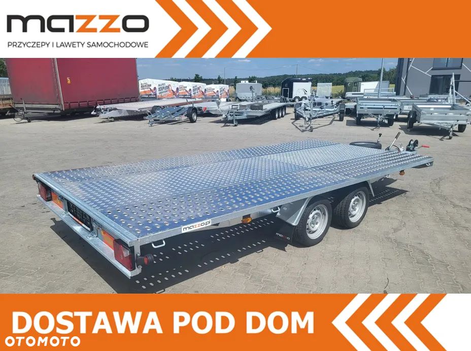 Niewiadów Dostawa laweta platforma 450x210cm DMC2700kg, wypełnienie blacha alu, koło zapasowe - 1