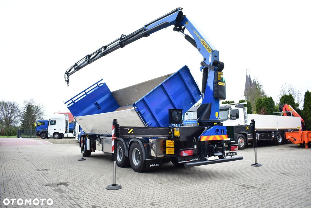 MAN TGS 33.480 6x4 BL Wywrotka 6.70m. + Palfinger PK 23002 SH / 5 i 6 Funkcja/ Rotator/  Retarder/ Pilot/ Kipper/ Kiper/ Crane/ HDS/ Kran/żuraw/ Manipulator / Sprowadzony ! - 19