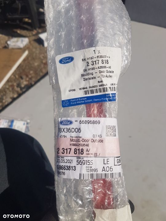 Listwa drzwi tył lewa Chrom FORD FIESTA MK8 H1BB-A25335-AE NOWA - 2