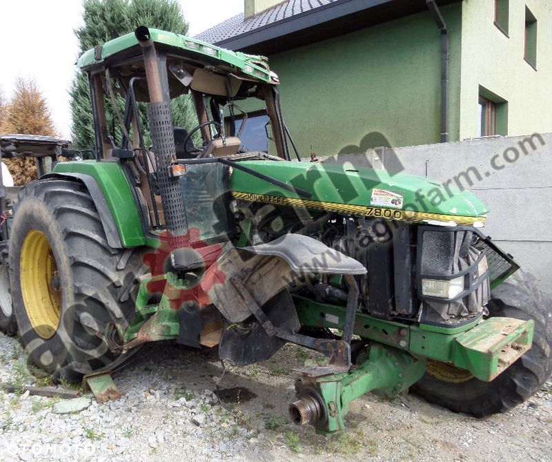 John Deere części używane skrzynia biegów most oś silnik zwolnica kabina koła - 1