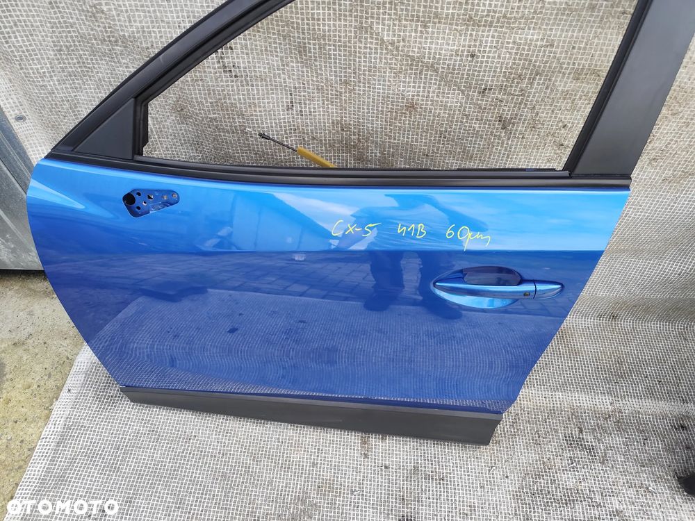 Mazda CX-5 CX5 12-17 Drzwi Przednie Lewe Przód Kompletne Niebieskie 41B - 11