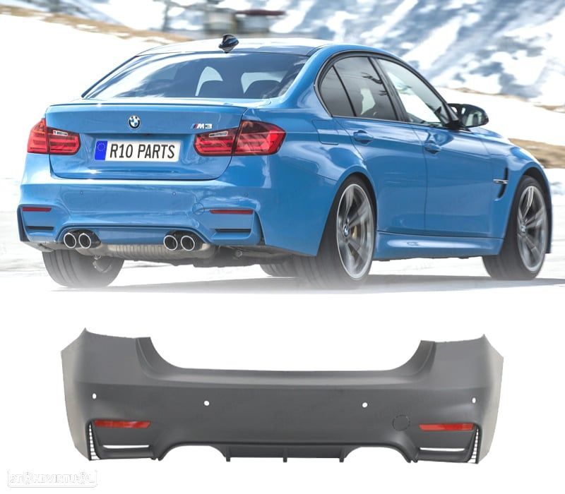 PARA-CHOQUES TRASEIRO BMW F30 LOOK M3 PDC - 1