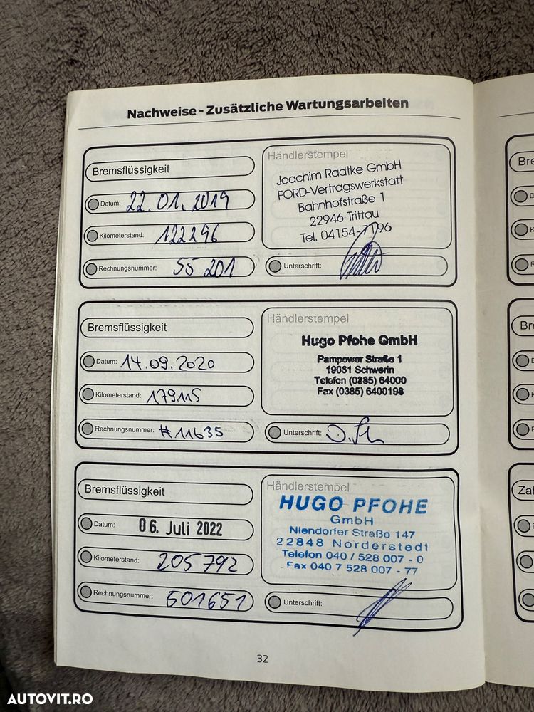 Ford Transit Tranzit Dokka Camioneta 7 locuri bena carosata 2017 impecabila fără probleme fără rugina Istoric Service complet Carvertical scos anvelope noi Navi AC - 32