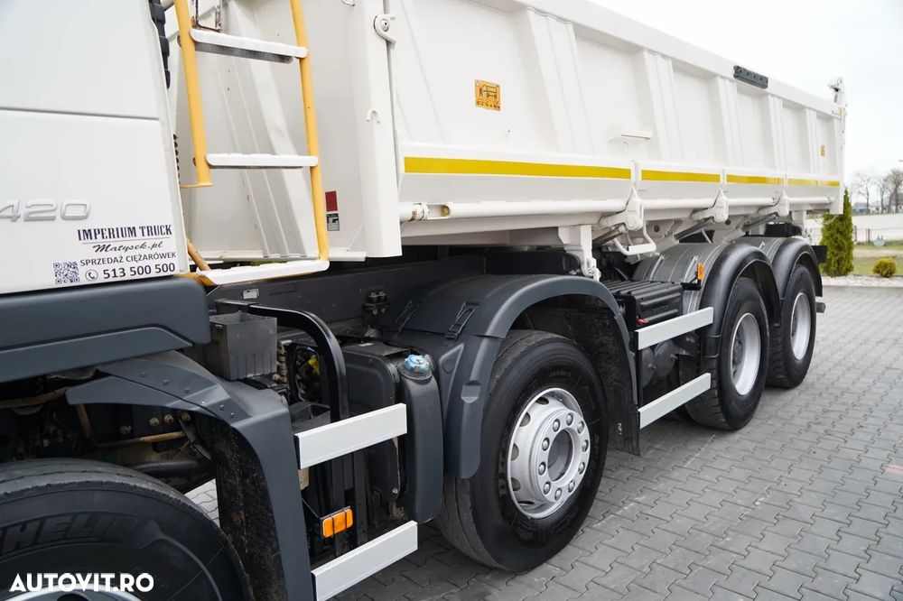 Volvo FMX 420 / 8X4 / BASCULATOR CU 2 LATE / HYDRODOLTA / HYDRODOLTAPA / BODRMATIC / MEILLER KIPPER / I-SHIFT / EURO 5 - 19