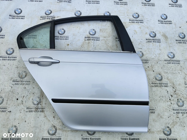BMW E46 Sedan Drzwi prawe tylne tył Titansilber 354 W Kolor
