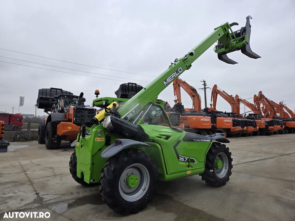 Merlo TF35.7-140, TELESCOPIC ridica 3,5t la 7m, 140CP Deutz, Aer conditionat, furci, cupa 3mc, graifer busteni, garantie 1 an, posibilitate leasing-PROMOTIE 85900 EUR+Tva - 11
