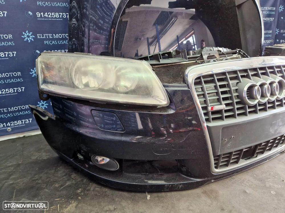 Frente completa usada AUDI A6 C6 S-LINE TDI capot parachoques guardalamas oticas radiadores SLINE - 4